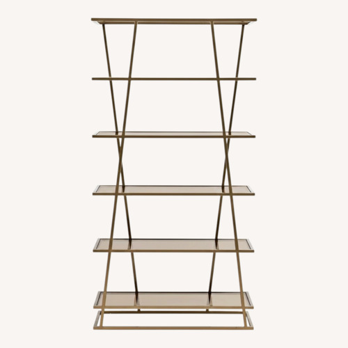 Used Gold Metal Wall Unit for sale on AptDeco