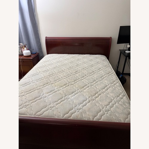 Used Ethan Allen Chloé Dark Brown Queen Bed for sale on AptDeco