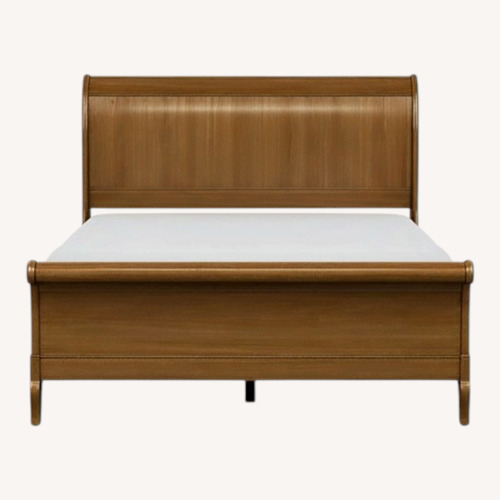 Used Ethan Allen Chloé Dark Brown Queen Bed for sale on AptDeco