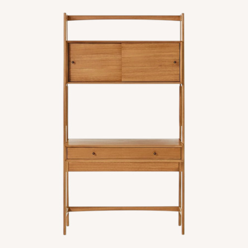 Used West Elm Natural Wood Wall Unit for sale on AptDeco