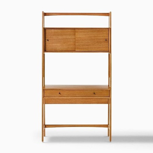 Used West Elm Natural Wood Wall Unit for sale on AptDeco