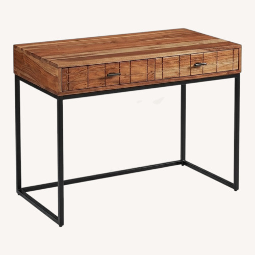 Used Joss & Main Winton Solid Acacia Wood 2-Drawer Desk/Table for sale on AptDeco