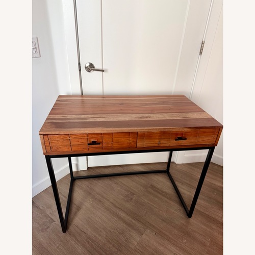 Used Joss & Main Winton Solid Acacia Wood 2-Drawer Desk/Table for sale on AptDeco