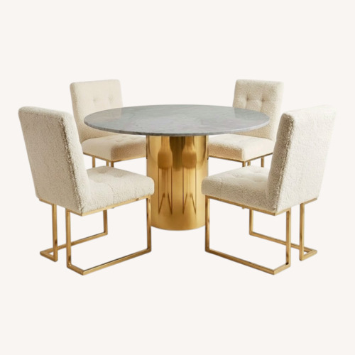 Used Jonathan Alphaville Adler Dining Table & Chairs for sale on AptDeco