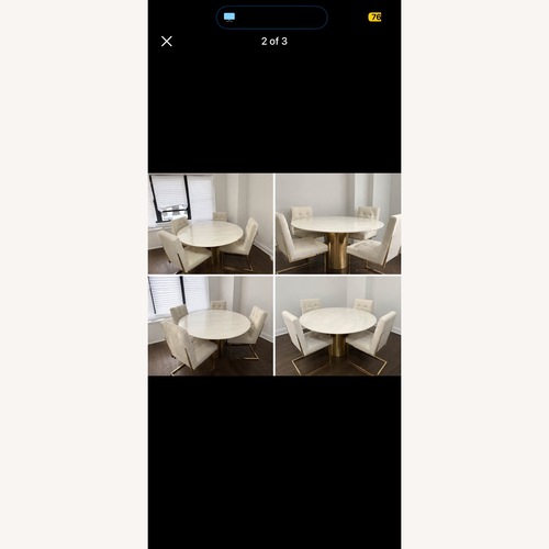 Used Jonathan Alphaville Adler Dining Table & Chairs for sale on AptDeco
