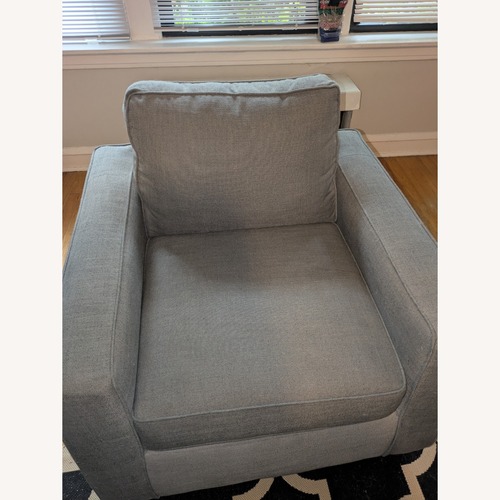 Used American Signature Furniture Dark Gray Armchair for sale on AptDeco