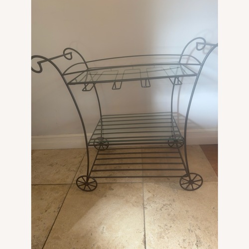 Used Vintage Wrought Wine Cart for sale on AptDeco