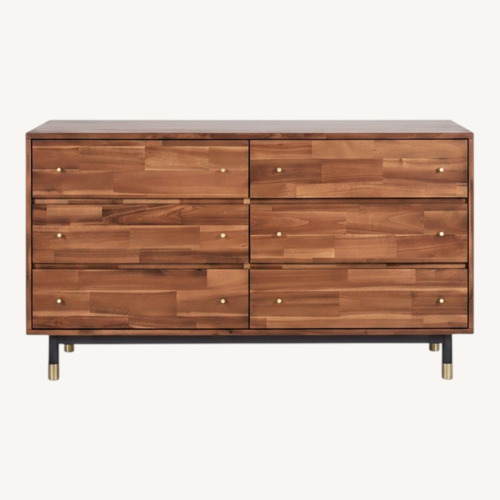 Used AllModern Dakota 55" Acacia Double Dresser for sale on AptDeco