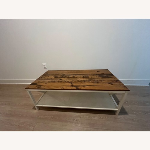 Used Wayfair Light Brown Wood Coffee Table for sale on AptDeco