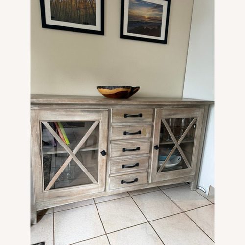 Used Light Brown Wood Sideboard for sale on AptDeco