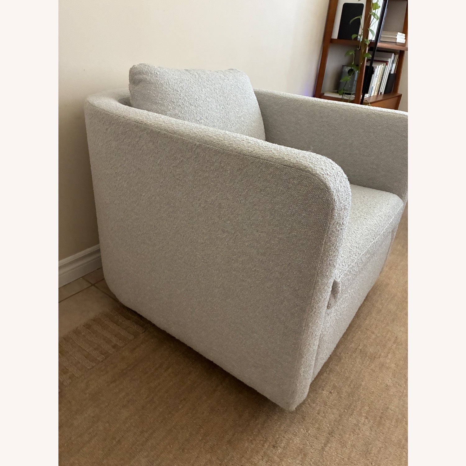 West Elm Bacall Curved Swivel Chair - image-6