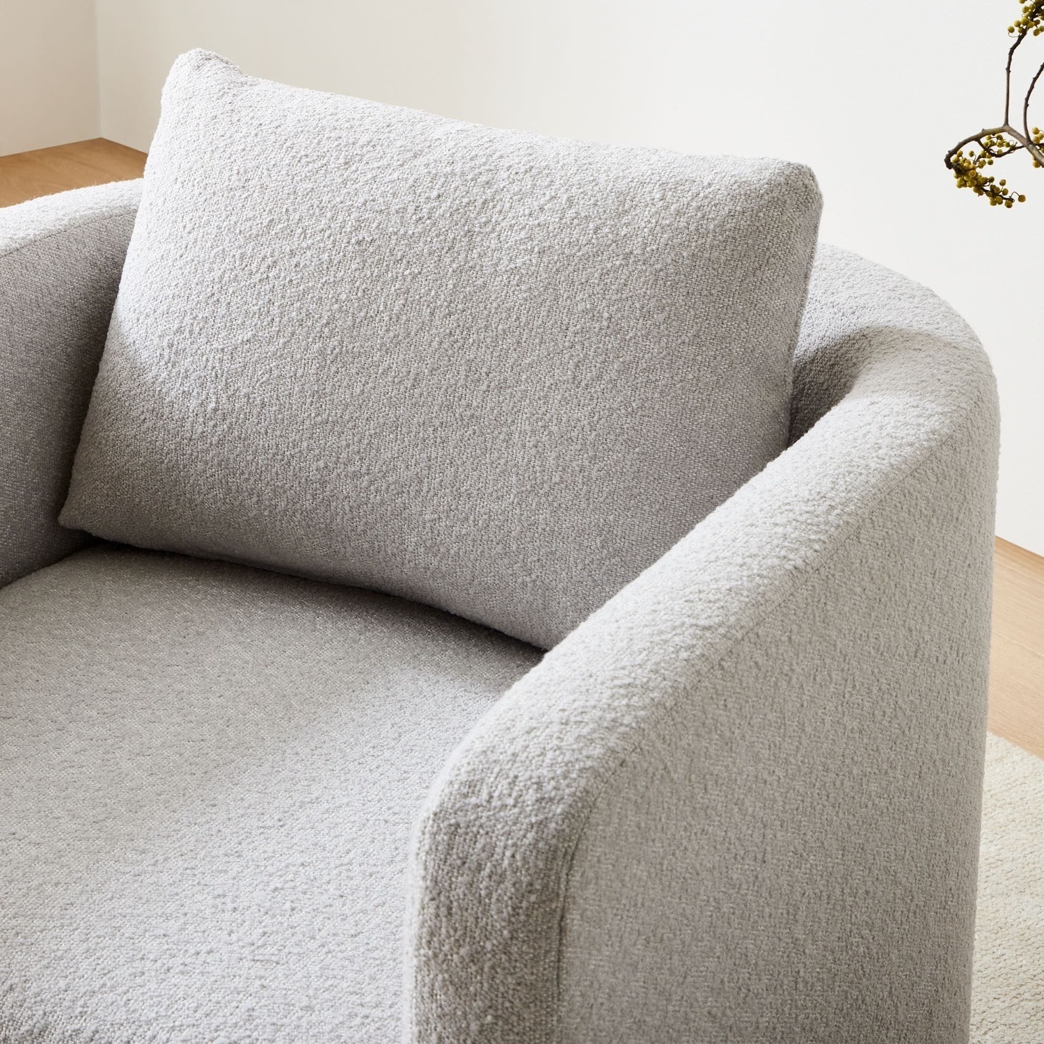 West Elm Bacall Curved Swivel Chair - image-2