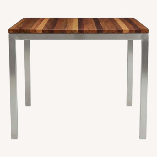 Used Crate & Barrel Parsons Multi-Wood Dining Table for sale on AptDeco