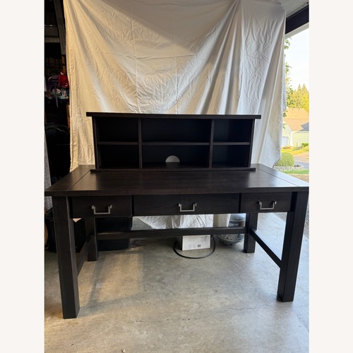 Used Pier 1 Imports Dark Brown Desk for sale on AptDeco