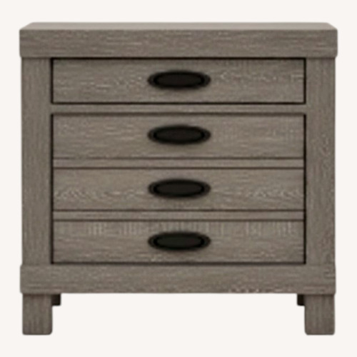Used Bob's Discount Furniture Dark Gray Nightstand for sale on AptDeco