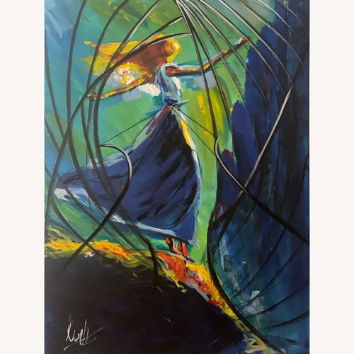 Used Mixed Material Painting Original for sale on AptDeco