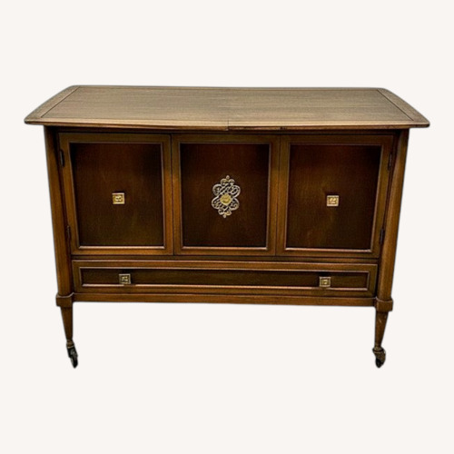 Used Vintage Mahogany Wood Sideboard Bar Cabinet for sale on AptDeco