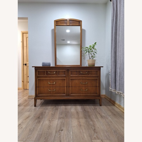 Used MCM Sears Symphony Collection Dresser W Mirror for sale on AptDeco