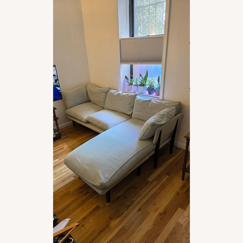 Used Floyd Light Gray 2 Piece Sectional for sale on AptDeco