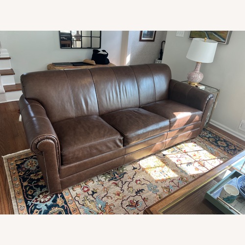 Used Century Furniture Leather Sofa  for sale on AptDeco