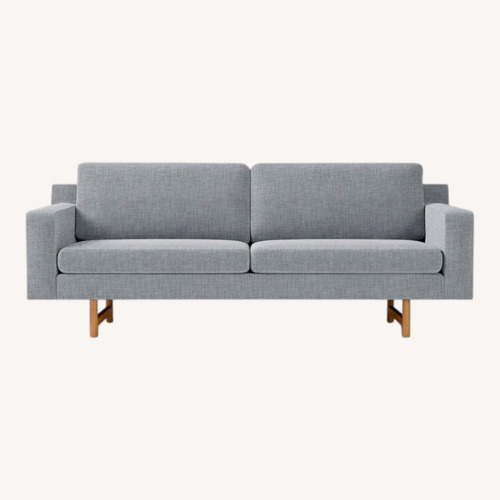 Used West Elm Light Gray Fabric 2 Seater Sofa for sale on AptDeco