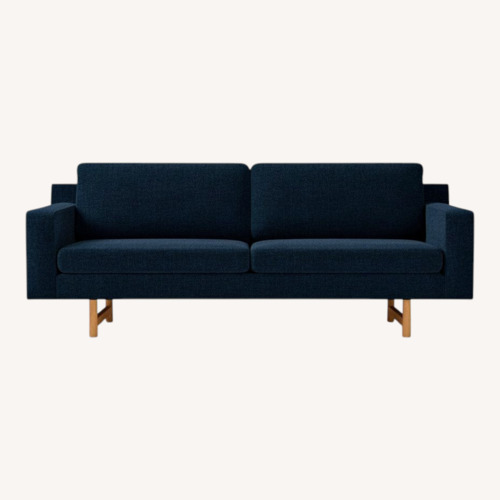 Used West Elm 82" Eddy 2 Seater Sofa Indigo Blue for sale on AptDeco