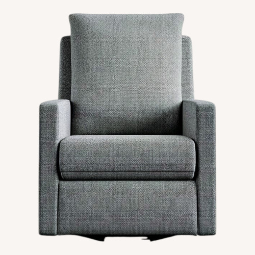 Used Pottery Barn Ayden Square Upholstered Power Swivel Glider Recliner for sale on AptDeco