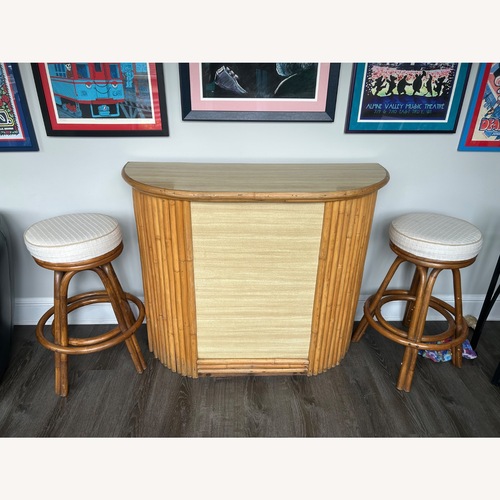 Used Vintage/Antique Light Brown Bar  for sale on AptDeco