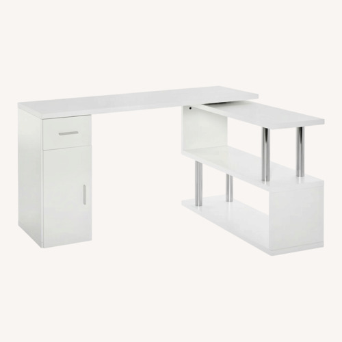 Used Wayfair L-Shape Foldable Desk for sale on AptDeco