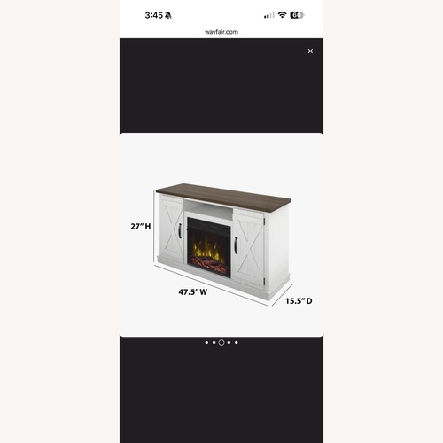 Used Wayfair White Wood Media Storage for sale on AptDeco