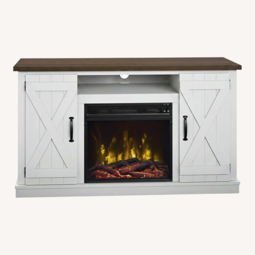 Used Wayfair White Wood Media Storage for sale on AptDeco