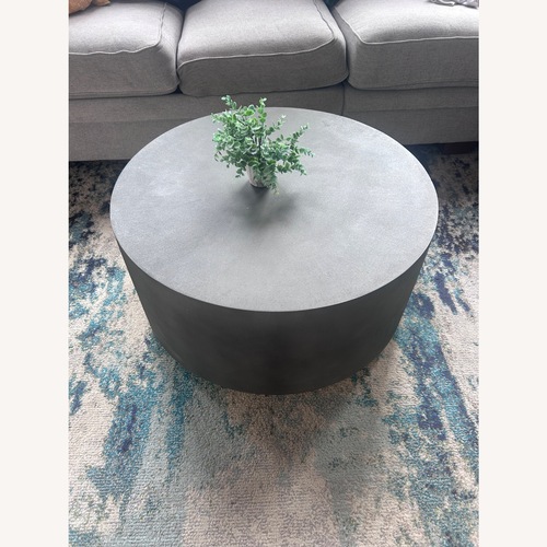 Used Dark Gray Ceramic Coffee Table for sale on AptDeco