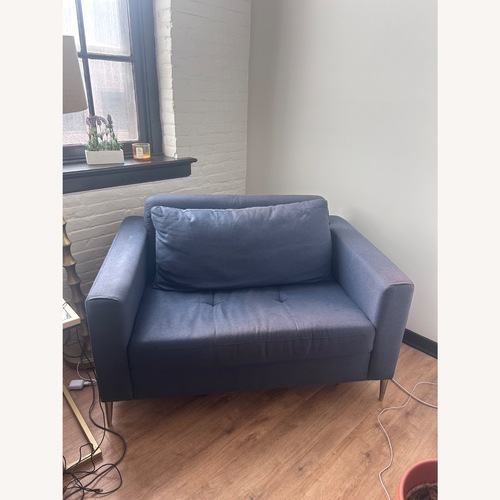 Used  Blue Chair and a Half  for sale on AptDeco
