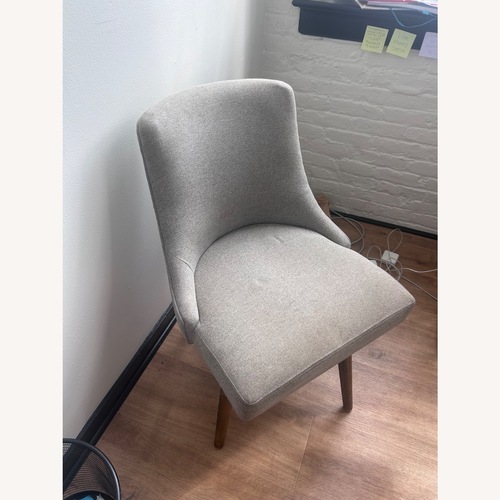 Used West Elm Light Gray Fabric Office Chair for sale on AptDeco