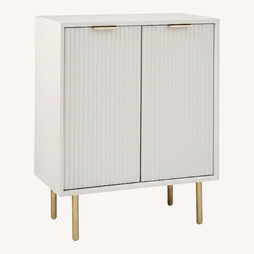 Used West Elm Light Gray Wood Sideboard for sale on AptDeco