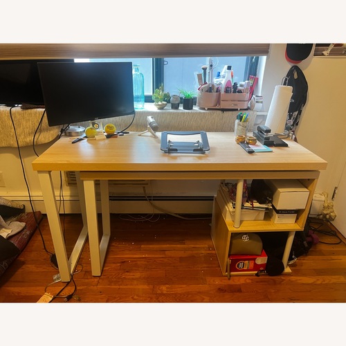 Used Aosom Light Brown Desk for sale on AptDeco