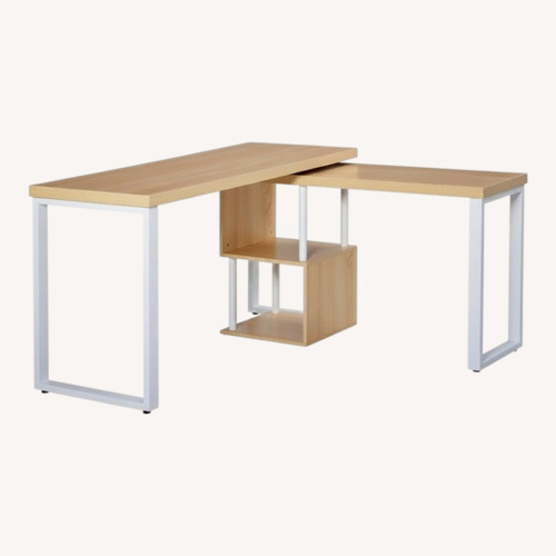 Used Aosom Light Brown Desk for sale on AptDeco