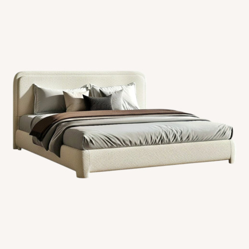 Used Wayfair Upholstered King Size Bed for sale on AptDeco