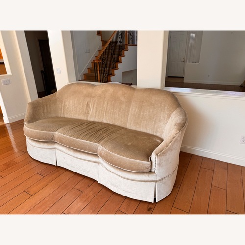 Used Silver Fabric 3+ Seater Sofa for sale on AptDeco