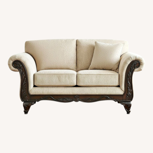Used Ashley Furniture Light Brown Fabric Loveseats for sale on AptDeco