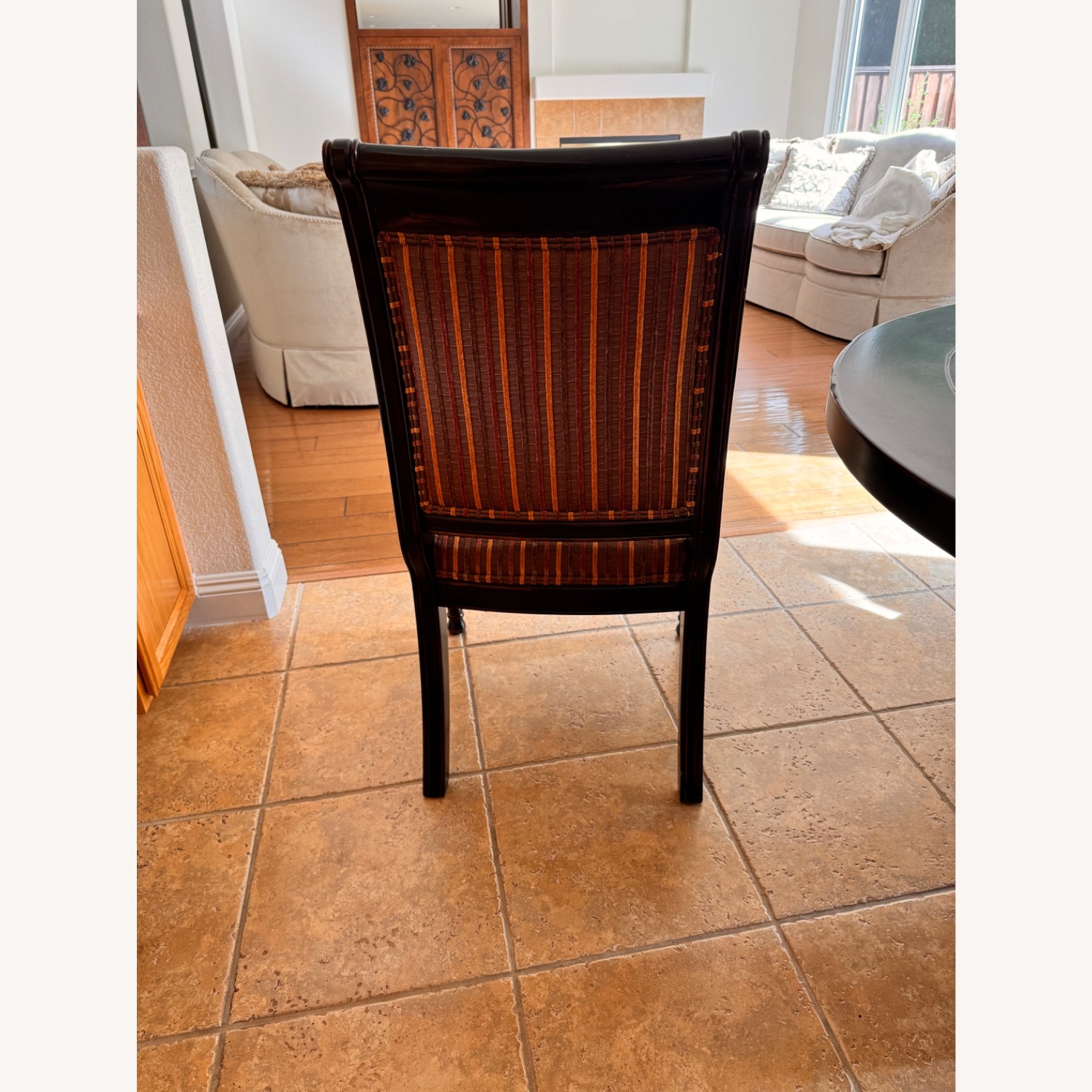 Dark Brown Wood Dining Table - image-4