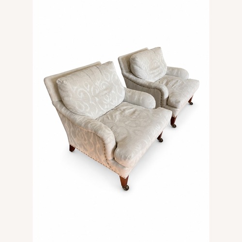Used Damask Lounge Chair Set of 2 for sale on AptDeco