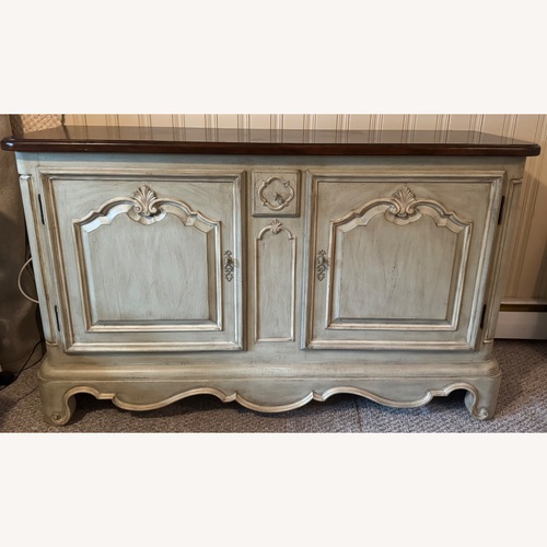 Used Domain Furniture Green Wood Sideboard for sale on AptDeco
