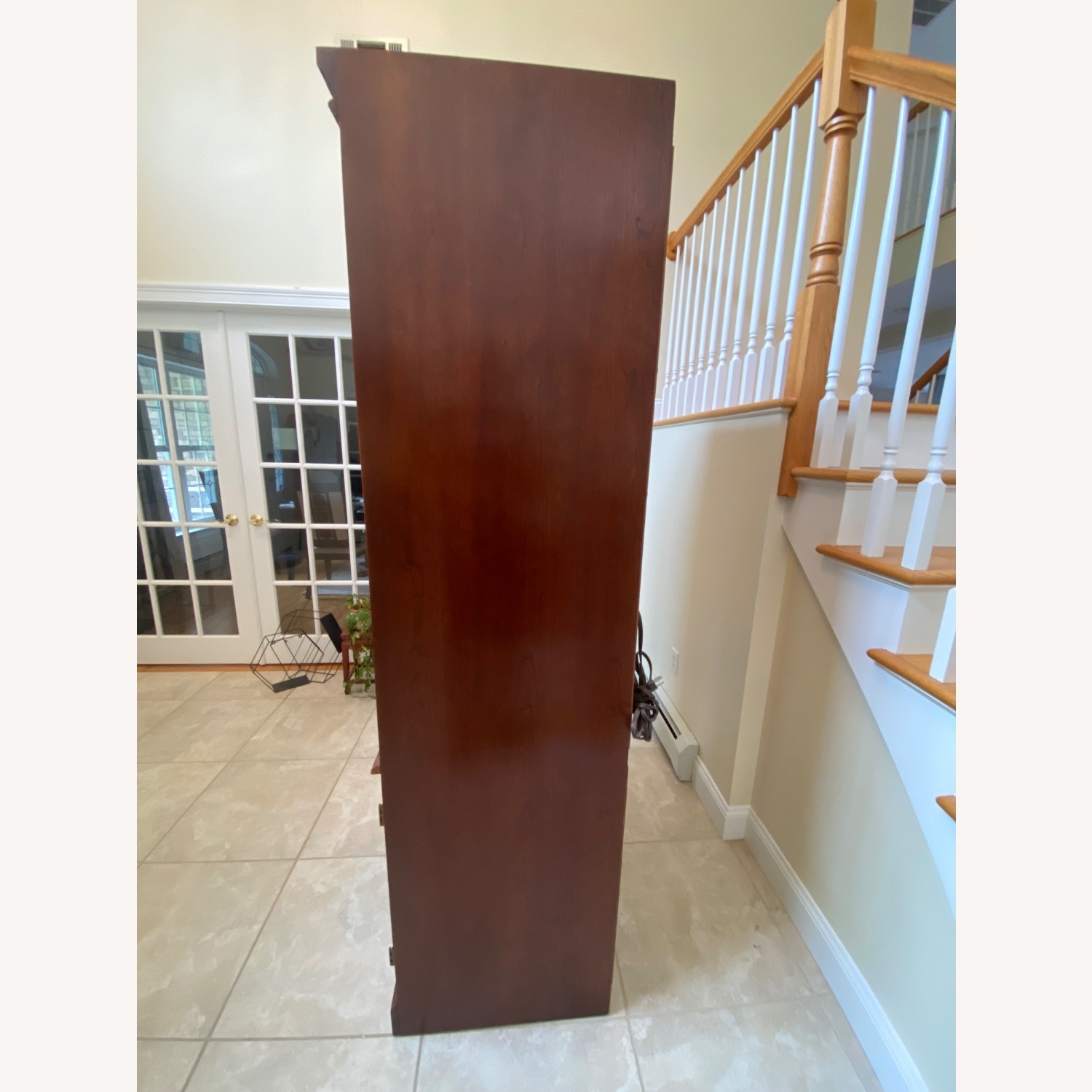 Queen Ann Style Solid Wood Entertainment Armoire - image-7