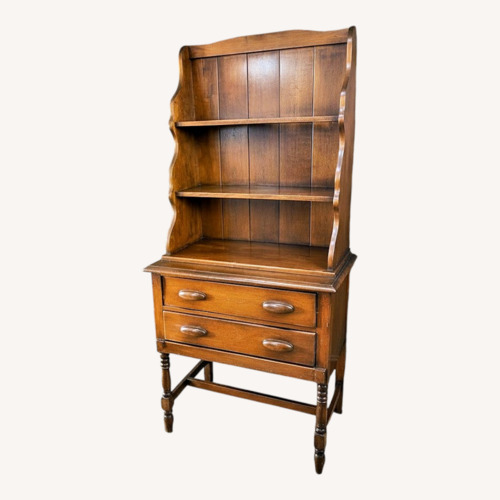 Used Vintage/Antique Finds Light Brown Wood Bookcase for sale on AptDeco