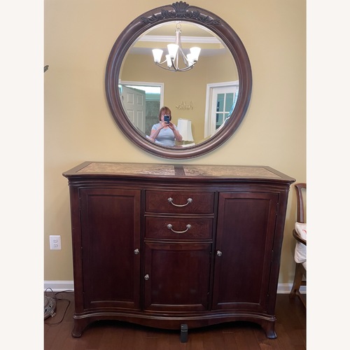 Used Mahogany Sideboard and Mirror for sale on AptDeco