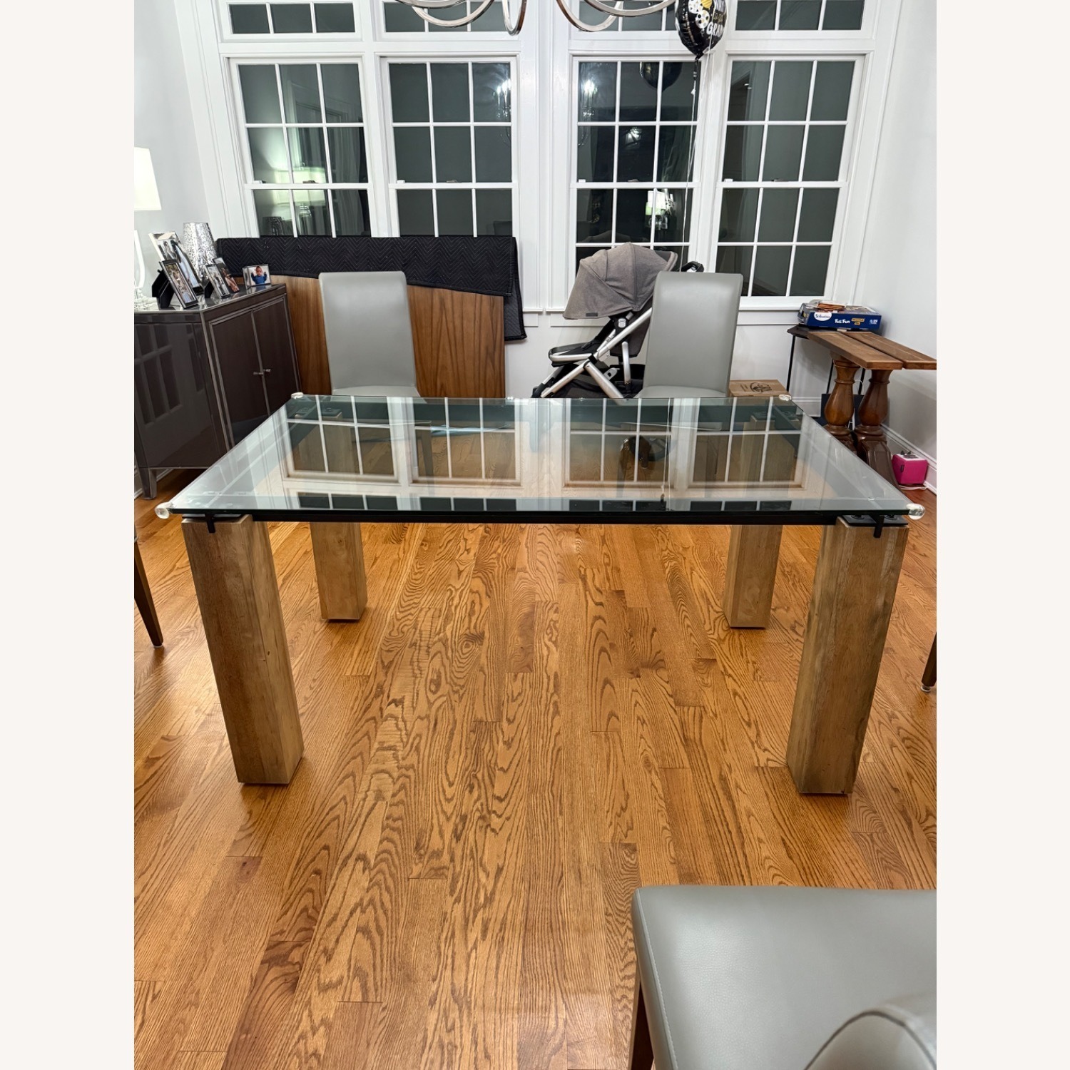 Raymour & Flanigan Natural Wood Dining Table - image-5