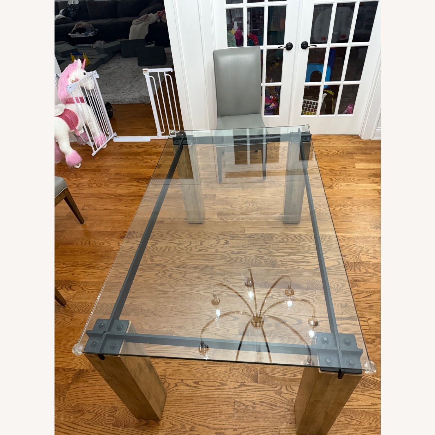Raymour & Flanigan Natural Wood Dining Table - image-4