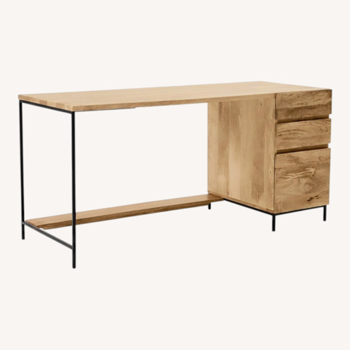 Used West Elm Industrial Solid Wood Desk for sale on AptDeco