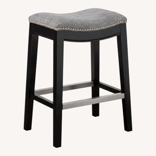 Used The Madison Collection Dark Gray Wood Stools for sale on AptDeco